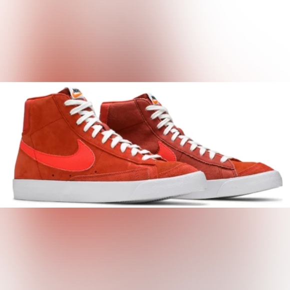 Nike Blazer '77Vintage Mid 'Firewood Orange' SuedeMix Sneakers Size 9.5 NEW $110 - Picture 1 of 8